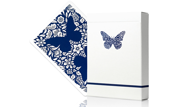 Butterfly Worker Marked V2 Playing Cards (Blue) by Ondrej Psenicka