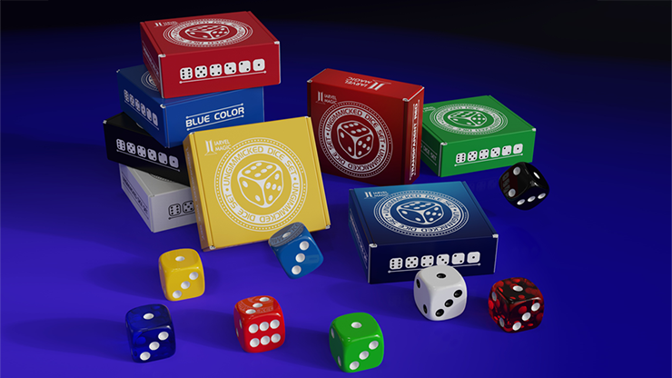 Regular Dice Set (9 Normal Dice) by IARVEL Magic (Yellow)