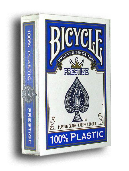 BICYCLE PRESTIGE 100% PLASTIC BLUE