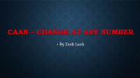 CAAN - Change At Any Number by Zack Lach video DOWNLOAD