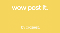 WOW Post-it by Craziest