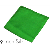 Silk 9 inch (Green) Magic by Gosh - Trick
