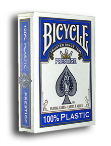 BICYCLE PRESTIGE 100% PLASTIC BLUE